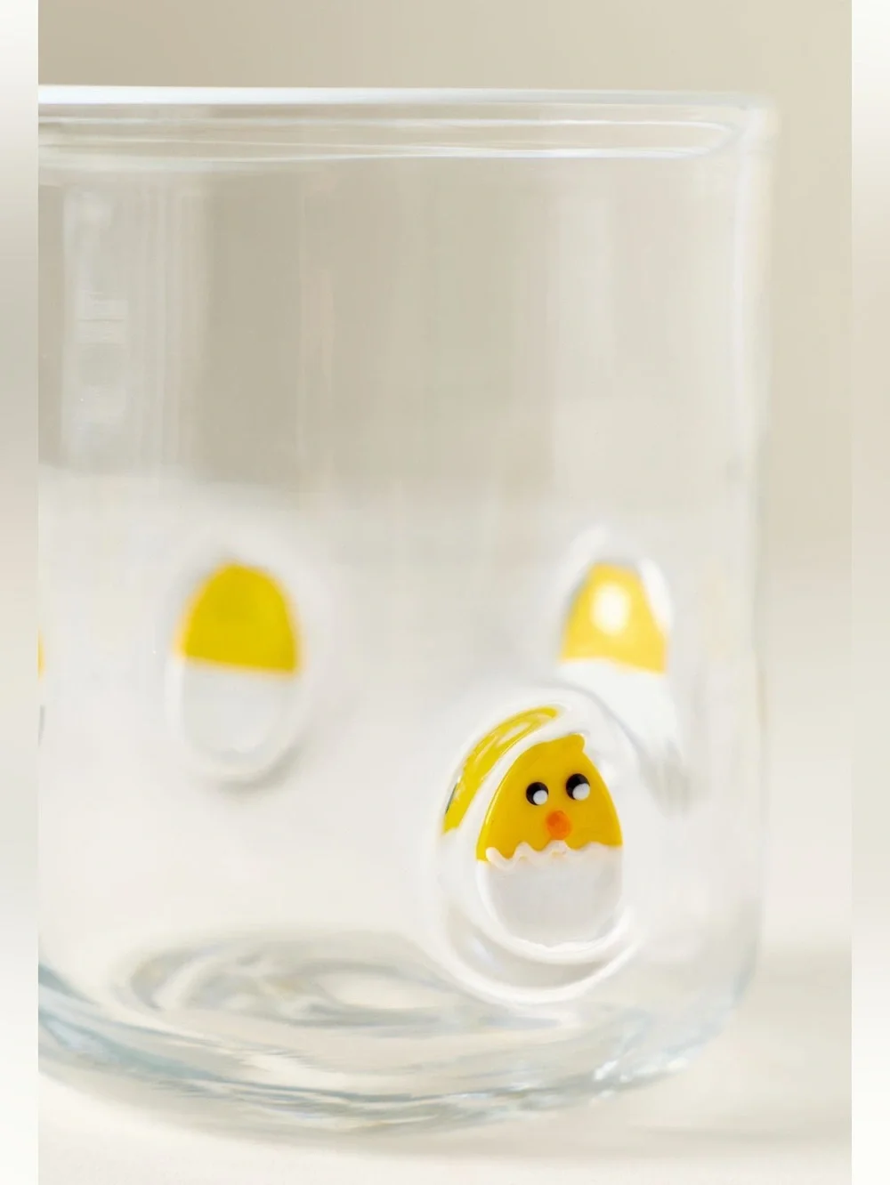 🐥Anthropologie Icon Juice Glass New Farm Baby Chick Egg